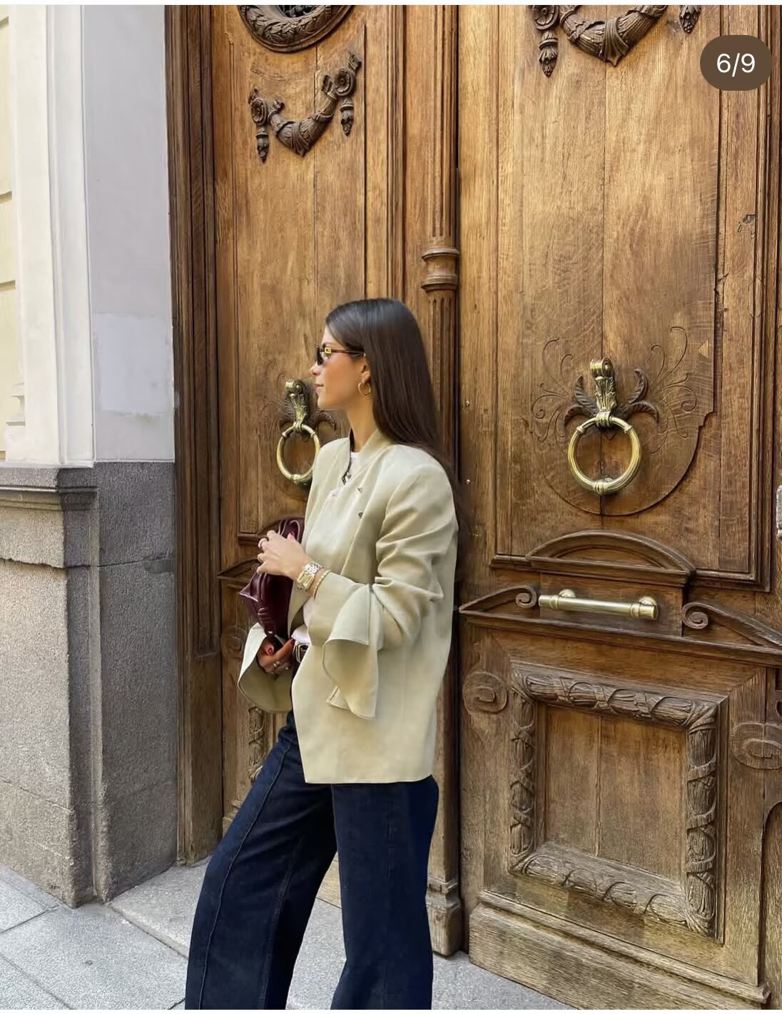 Elegant Long Sleeve Polyester Blazer