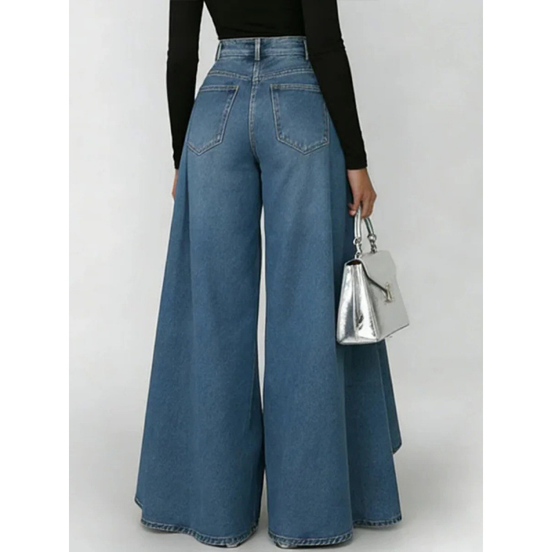 Casual Solid Color Straight Full Length