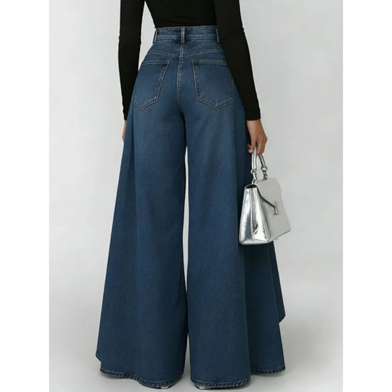 Casual Solid Color Straight Full Length