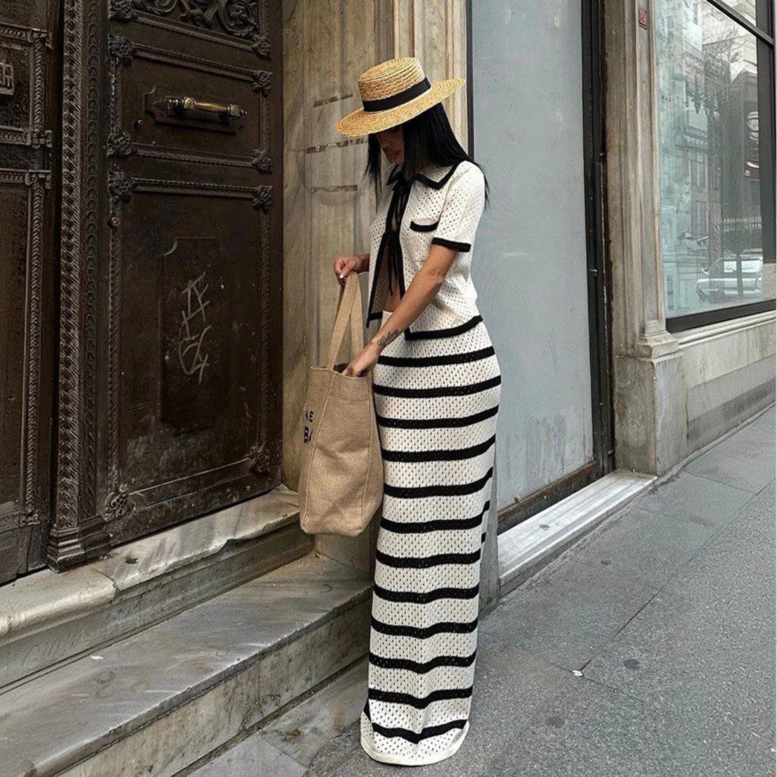 Pullovers Placket Type Women’s Color Block Sundress