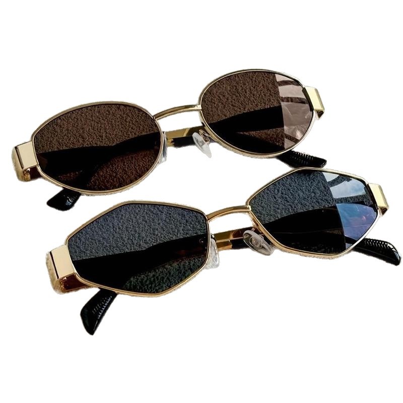 Women's Oval Frame Full Frame Sunglasses With PC Lens