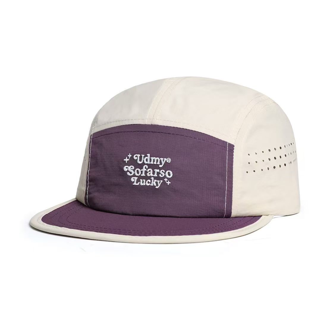 New Style Unisex Color Block Baseball Cap With Short Brim