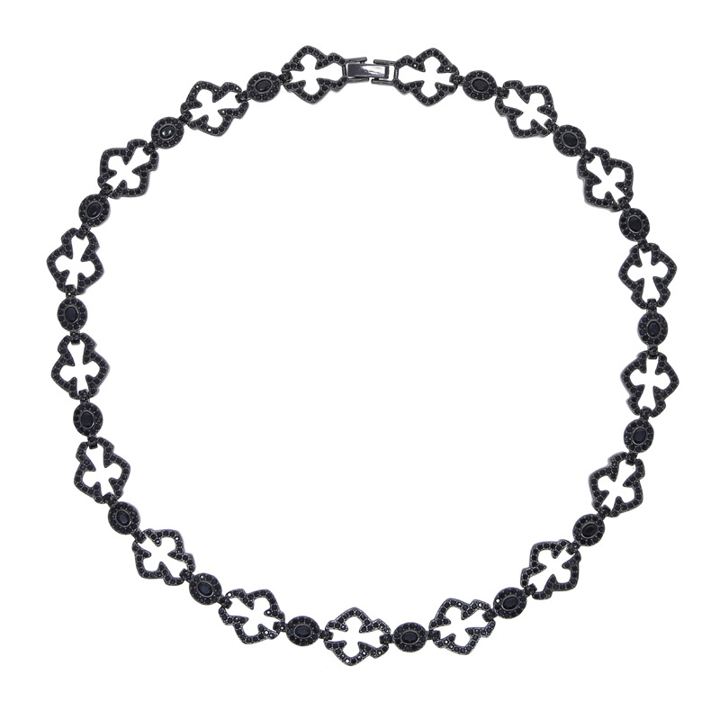 Men's Hip-Hop Cross Necklace Featuring Copper Chain