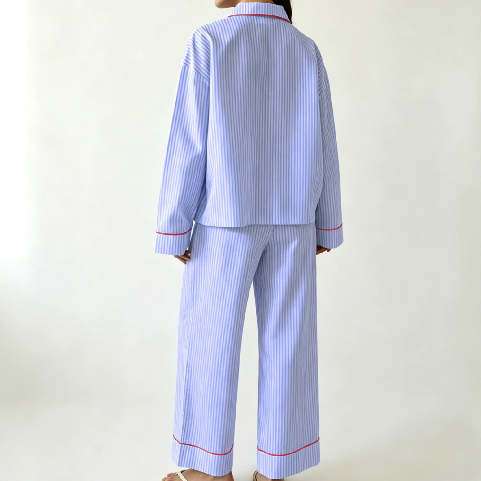 Cute Stripe Cotton Pant Co-ord Set