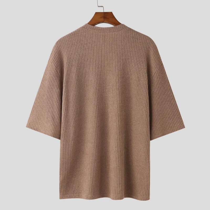 Casava Casual V-Neck Knitted T-Shirt
