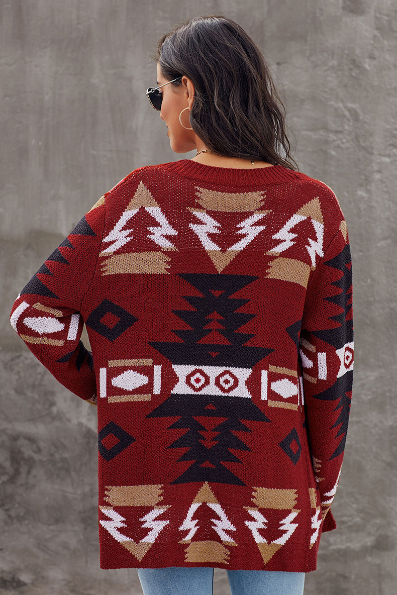 Casava Geometric Cardigan