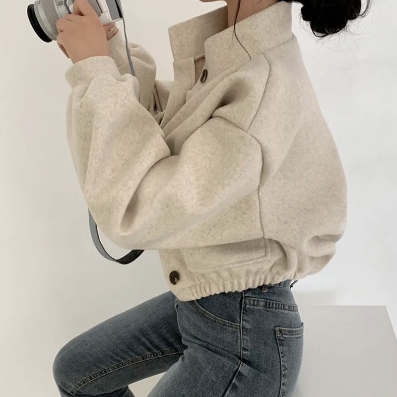 Casava Woolen Zipper Coat
