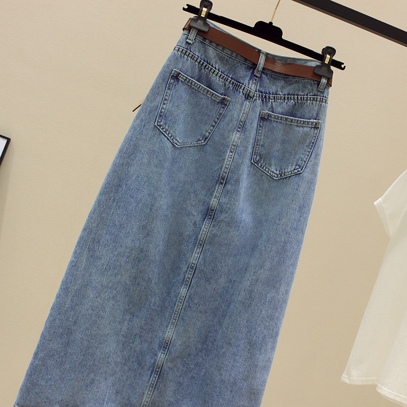 Casava Split Denim Skirt
