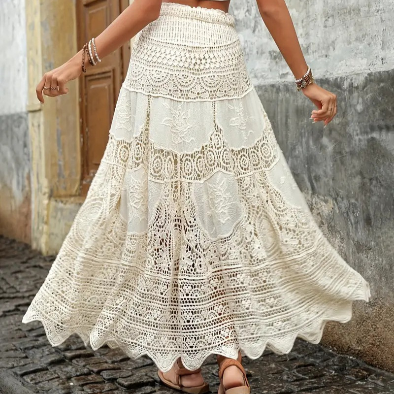 Casava Patchwork Cotton Skirt