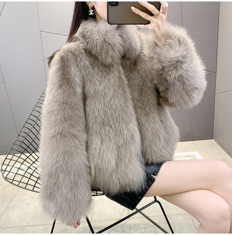 Casava Women Fur Coat