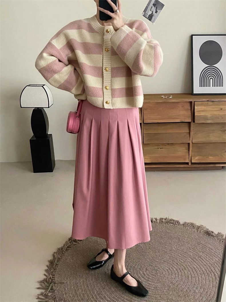 Casava Striped Knitted Cardigan