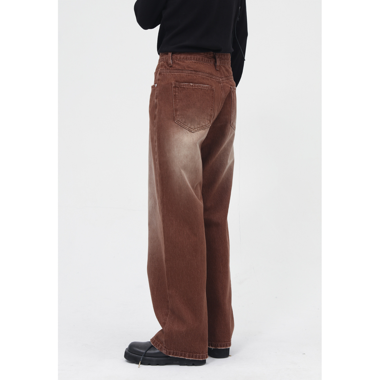 Casava Brown Washed Jeans