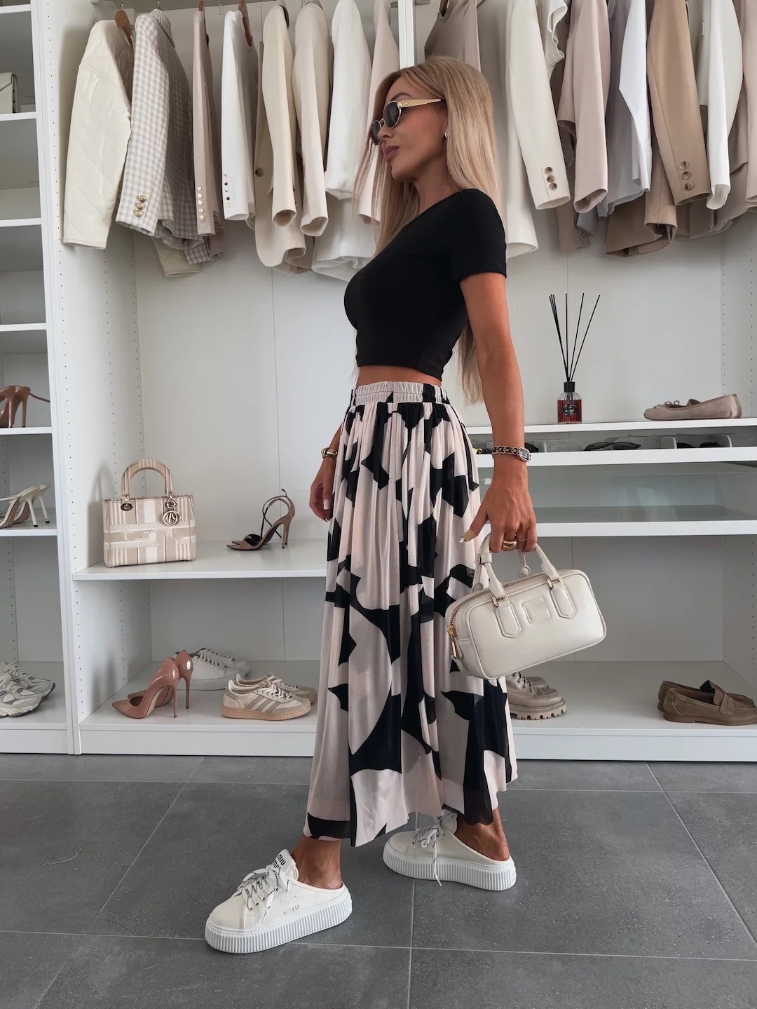 Casava Printed Maxi Skirt