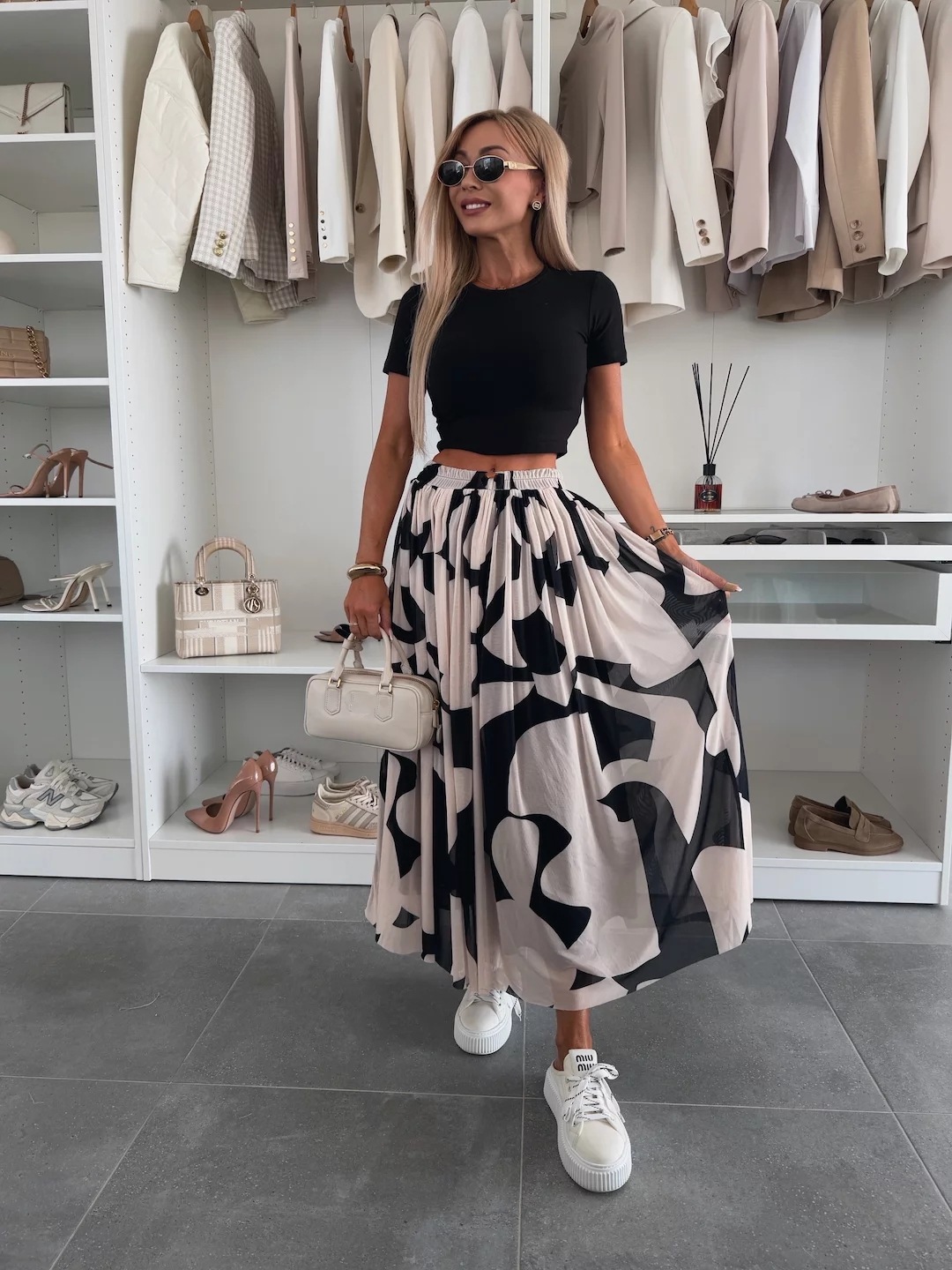 Casava Printed Maxi Skirt