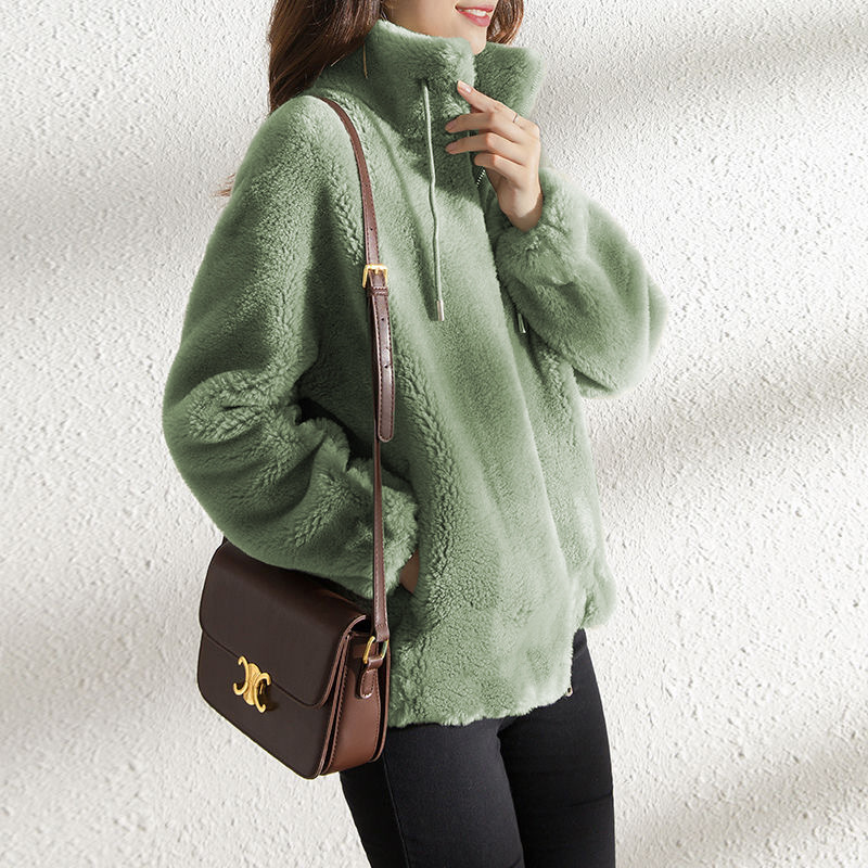 Casava  Two-Tone Woolen Coat