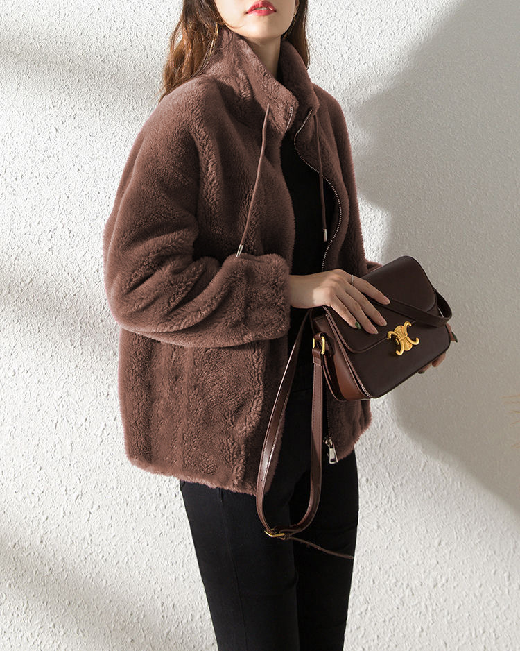 Casava  Two-Tone Woolen Coat