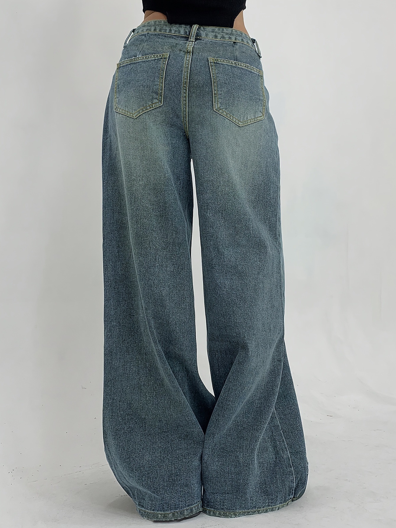 Casava Wide-leg Denim Pants