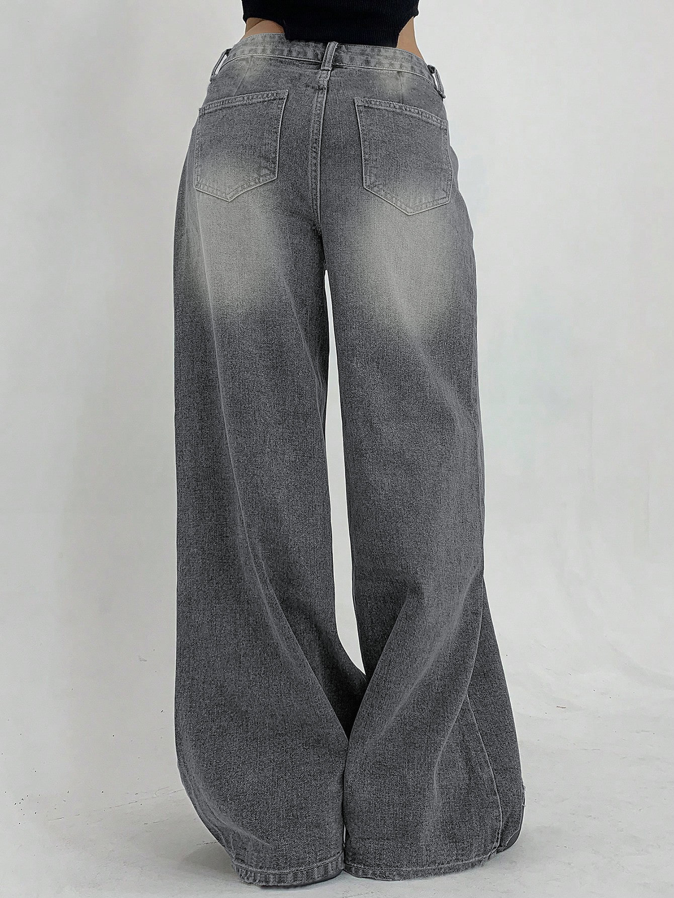 Casava Wide-leg Denim Pants