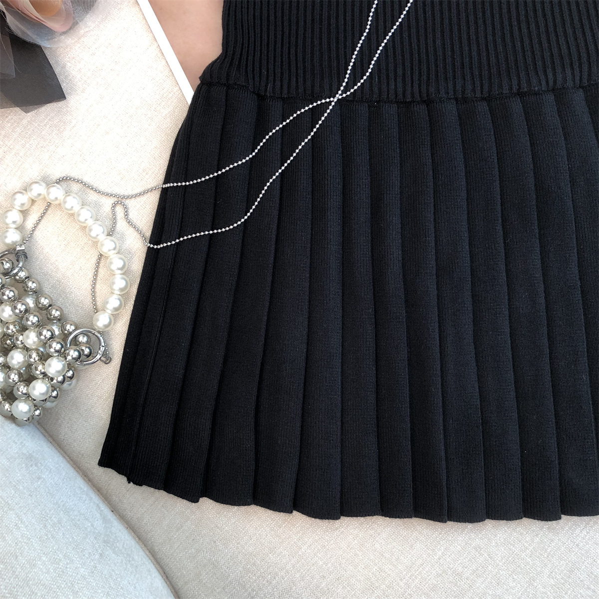 Casava Knitted A-Line Mini Skirt