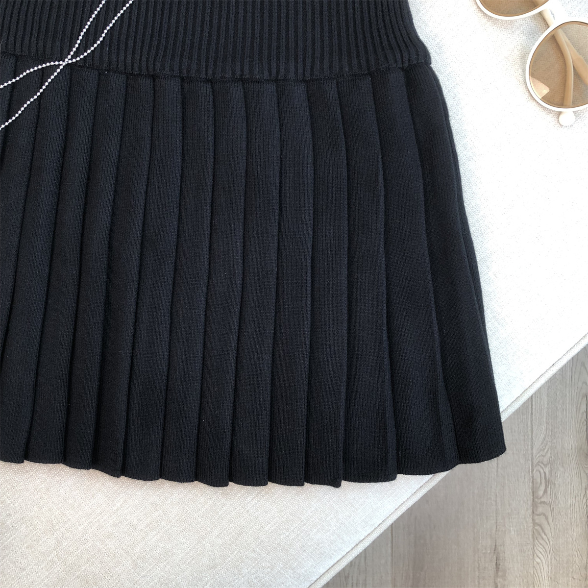 Casava Knitted A-Line Mini Skirt