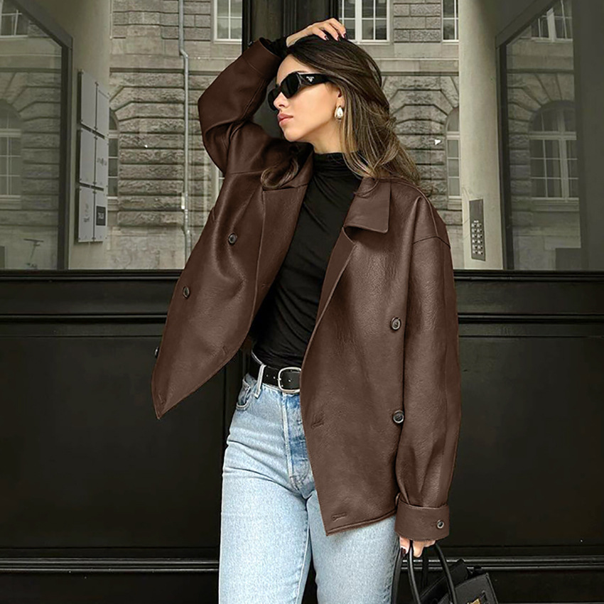 Casava Brown Leather Jacket