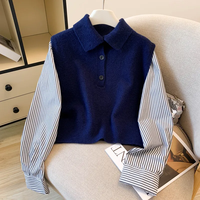 Elegant Sweater in Viscose Fiber Featuring Buckle Detail