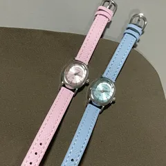 Women's Quartz Oval Dial Watch with PU Strap and Pin Buckle, Featuring Plexiglass Mirror and Pointer Display