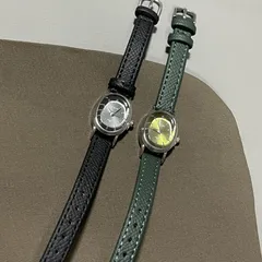 Women's Quartz Oval Dial Watch with PU Strap and Pin Buckle, Featuring Plexiglass Mirror and Pointer Display