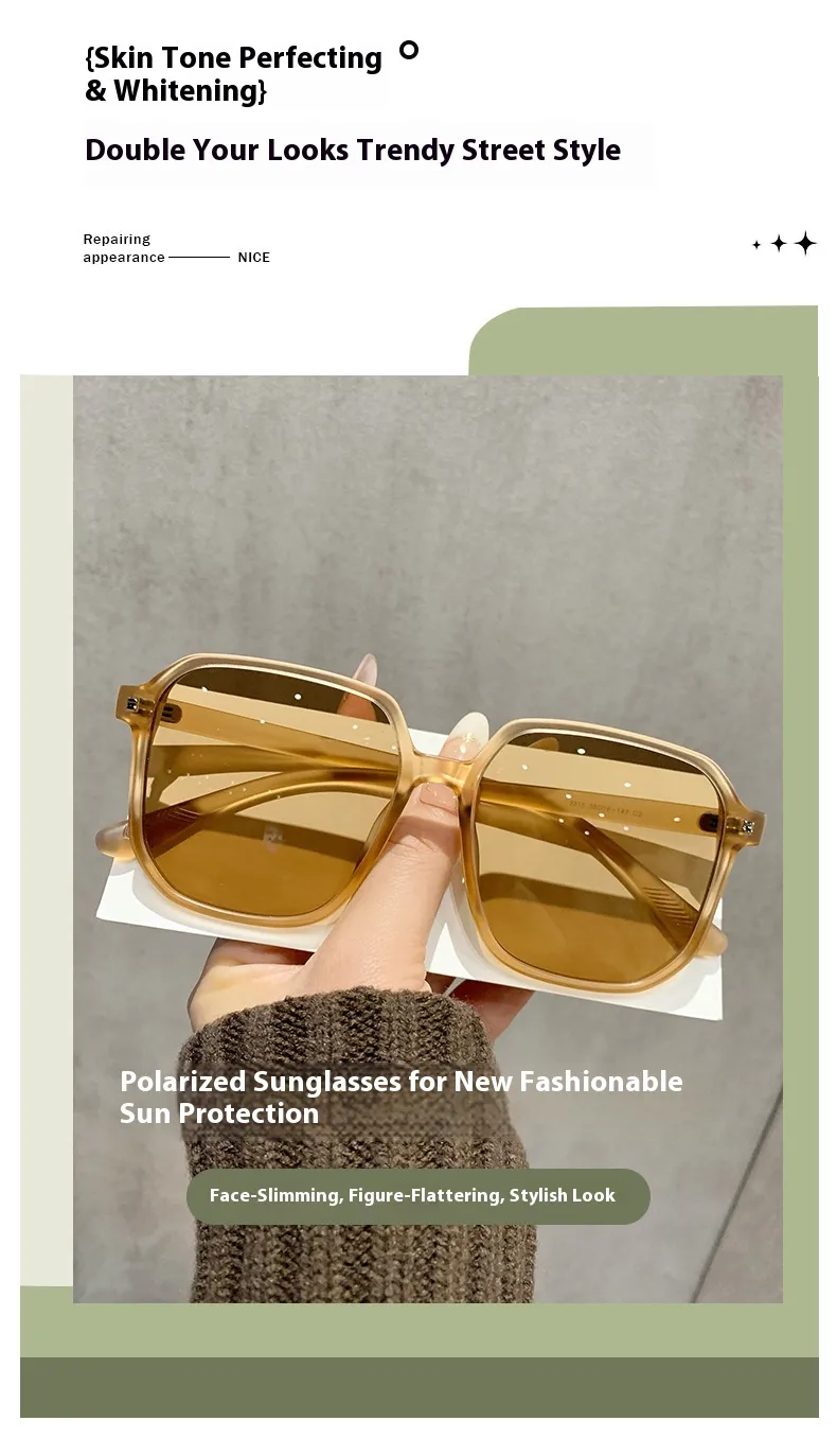 Ultra Light Polarized Square Sunglasses for Driving and Party