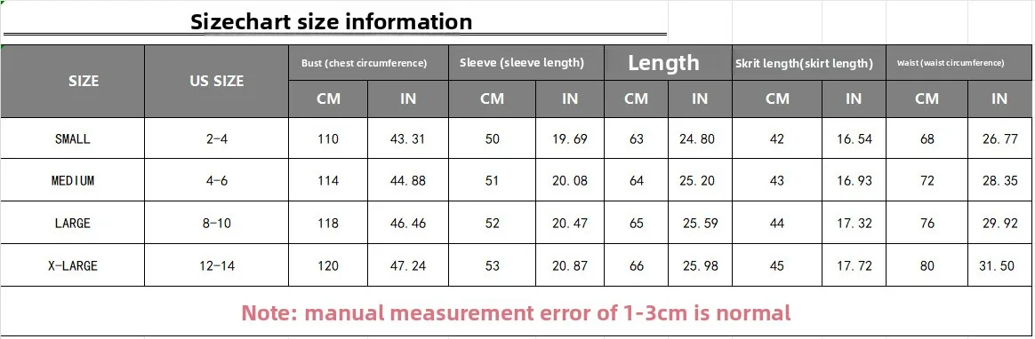 Elegant Solid Color Skirt Co-ord Set in Knitted Acrylic with Long Sleeve, 2 Pieces Set size guide