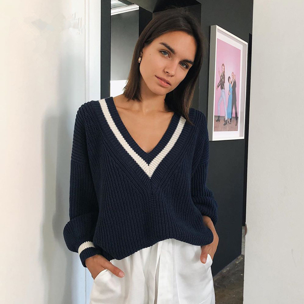 Sleeve Patchwork Sweaters & Cardigans