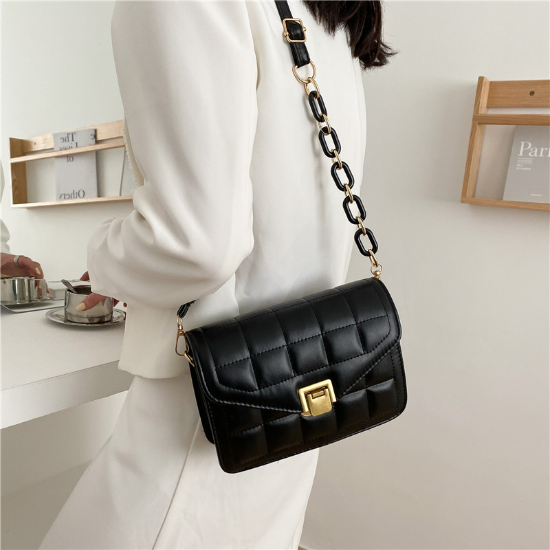 Square Flip Cover Shoulder Bag Crossbody Bag Square Bag