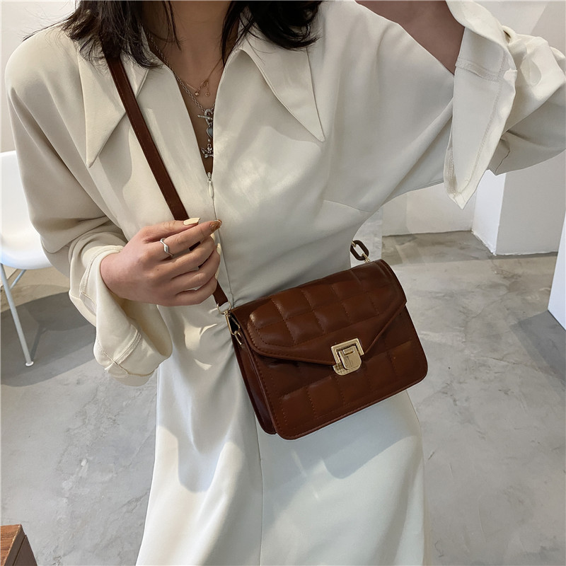 Square Flip Cover Shoulder Bag Crossbody Bag Square Bag