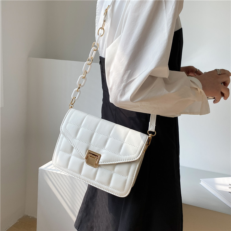 Square Flip Cover Shoulder Bag Crossbody Bag Square Bag