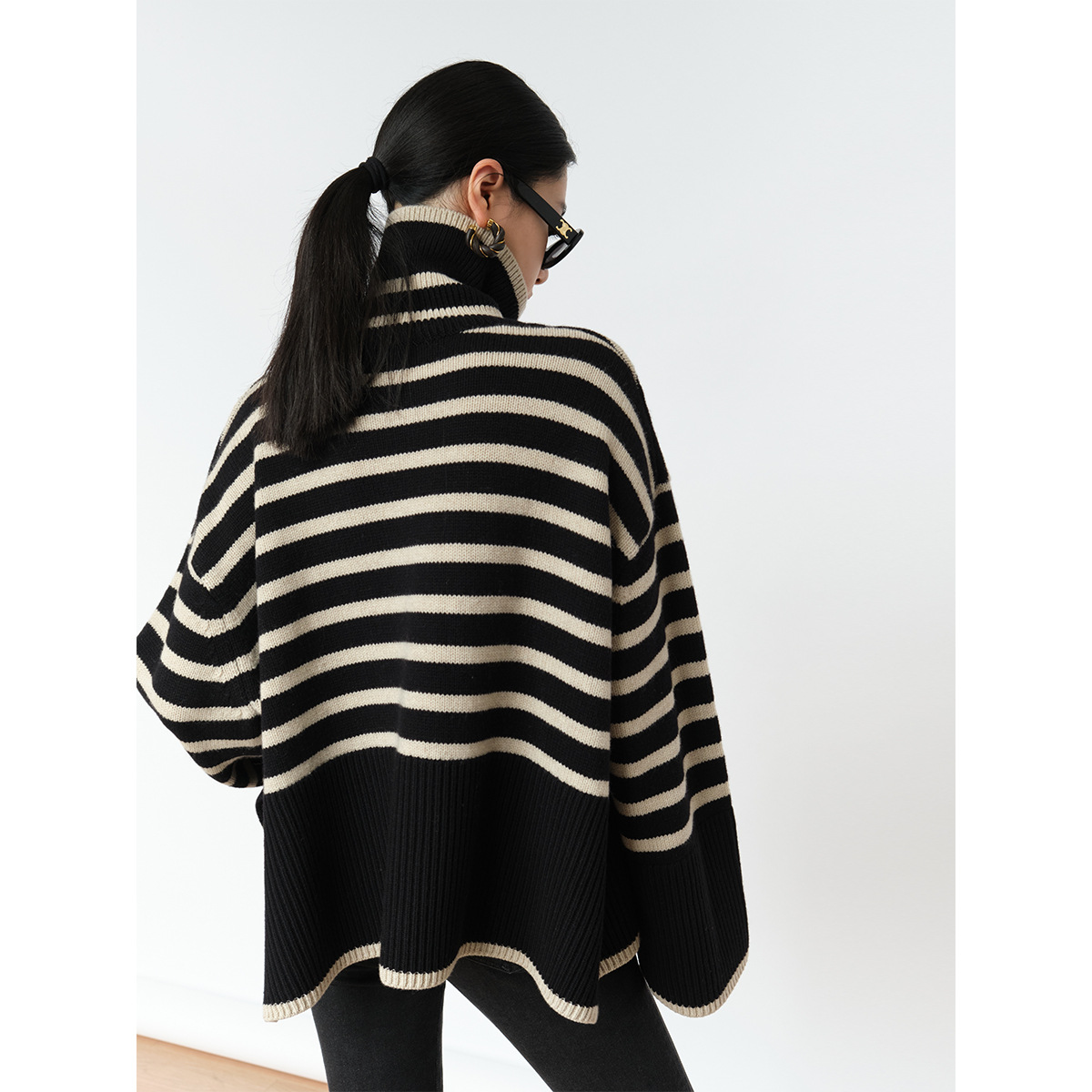 Stripe Long Sleeve Sweaters & Cardigans