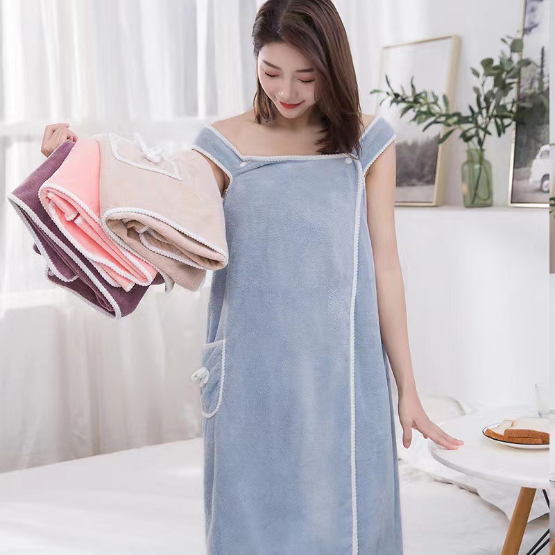 Casava Coral Fleece Bathrobe women's Wearable