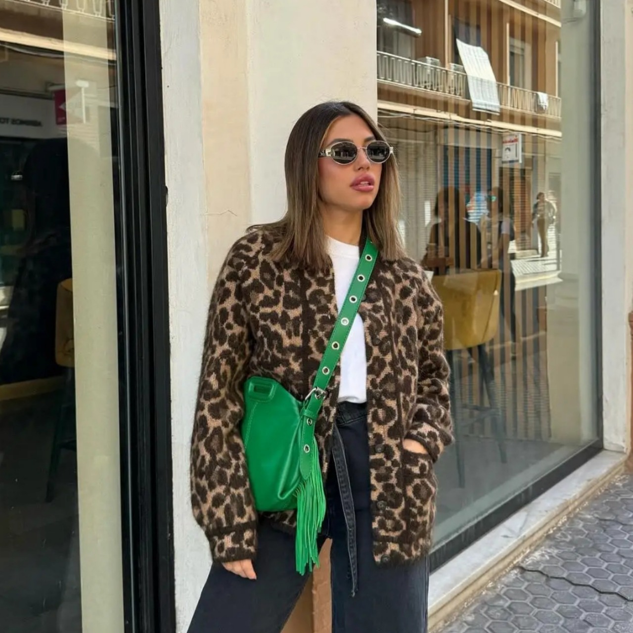 Women's Streetwear Leopard Printing
