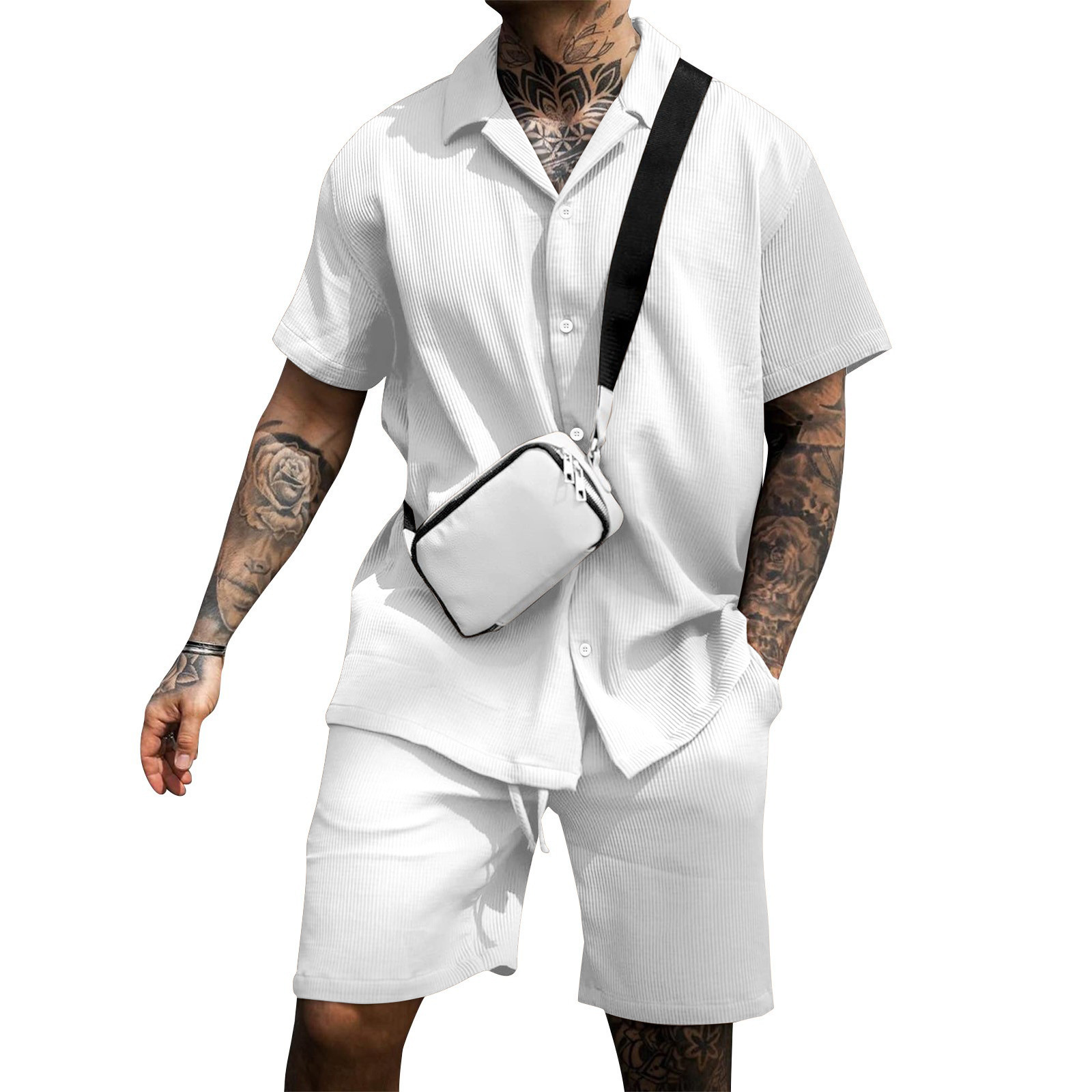 Casava Turndown Short Sleeve Set