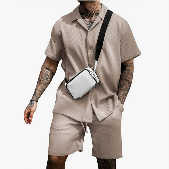 Casava Turndown Short Sleeve Set