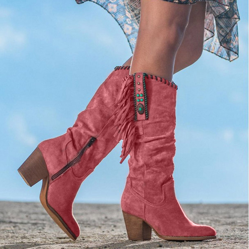 Casava TasselRise High-Tube Fashion Boots
