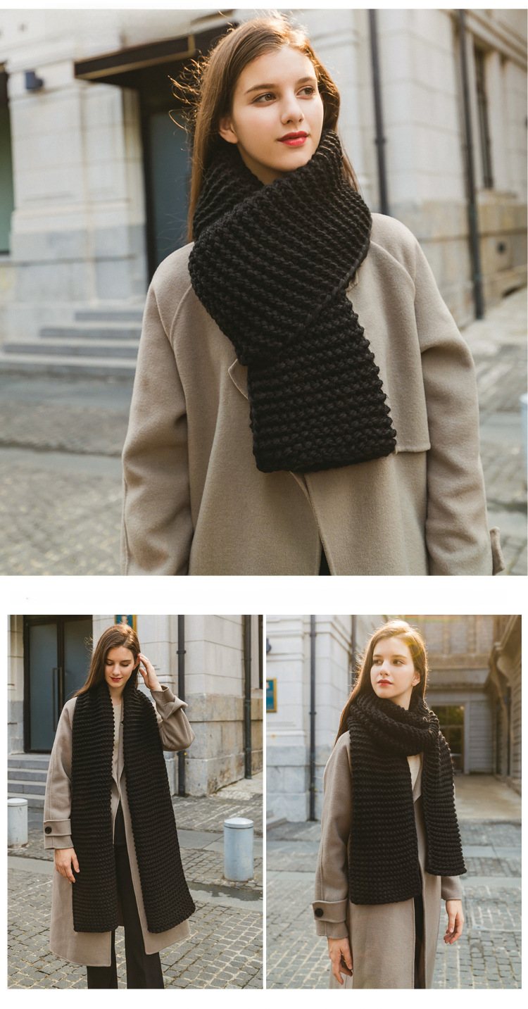 Casava Coarse Wool Scarf
