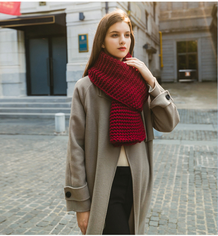 Casava Coarse Wool Scarf