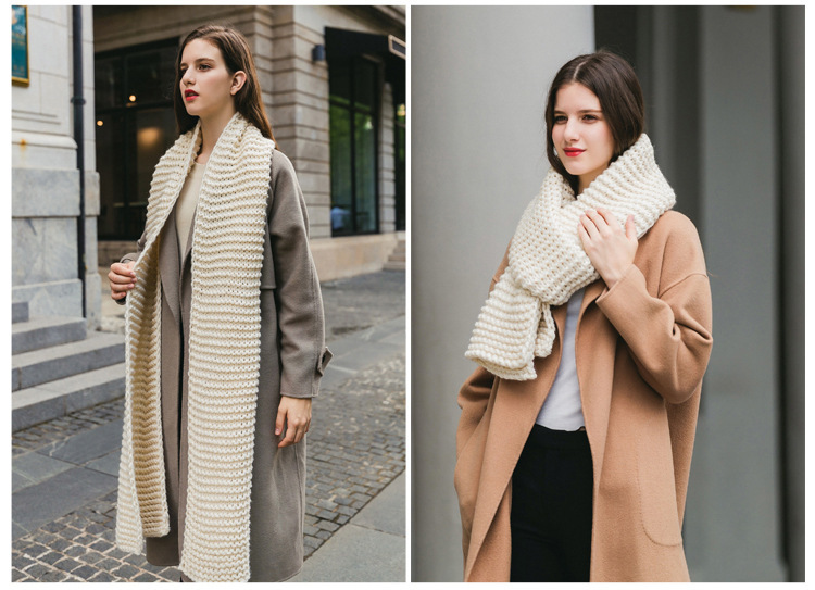 Casava Coarse Wool Scarf