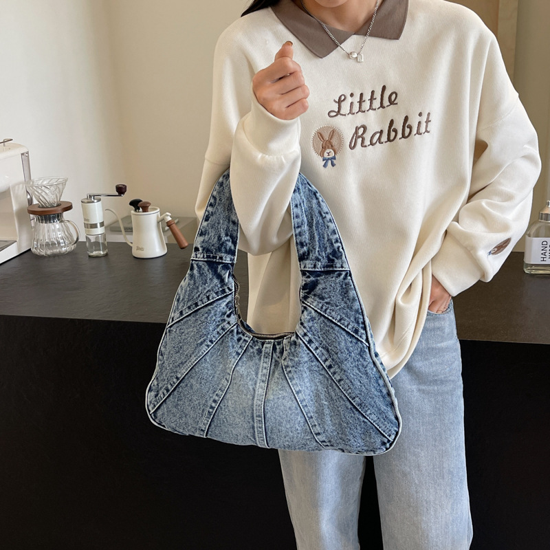 Casava Denim Canvas Tote Bag