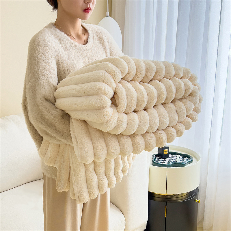 Casava Cozy Rabbit Plush Nap Blanket