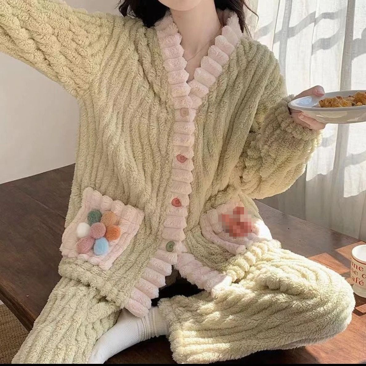 Casava SweetFleece Rainbow Pajama Set