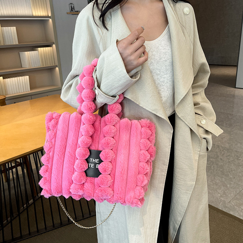 Casava Letter Fur Bag
