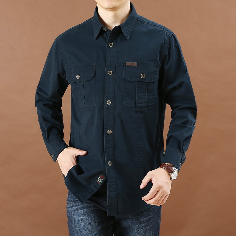 Men's Casual Solid Color Short Sleeve Shirt