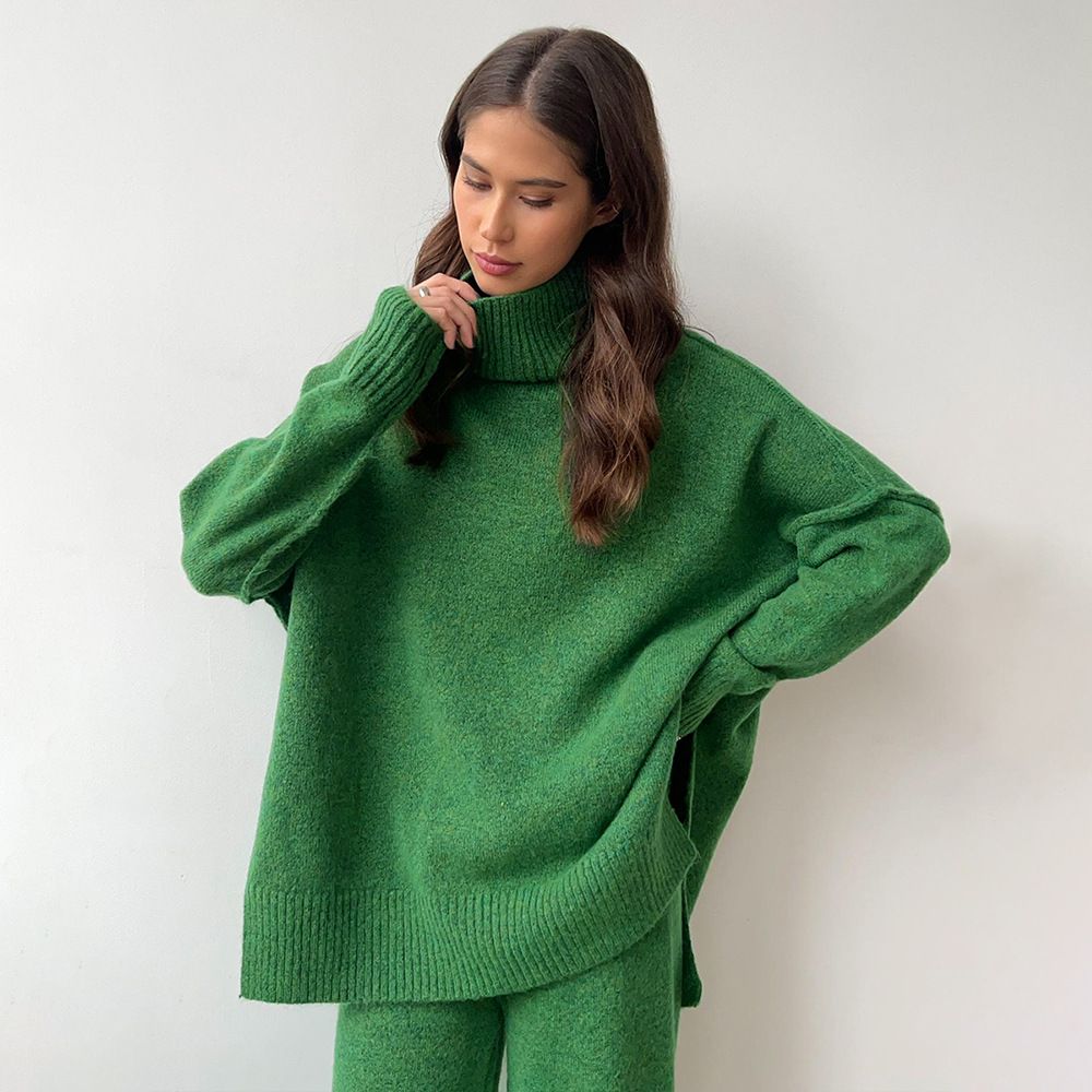Women’s Solid Color Nylon Pant Co-ord Set