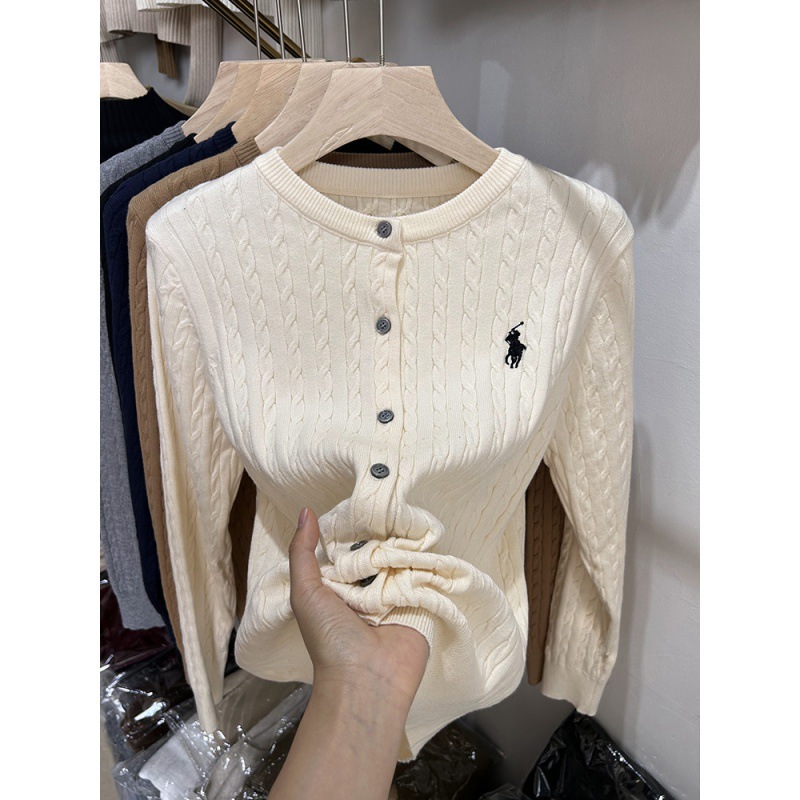 Long Sleeve Button Sweaters & Cardigans